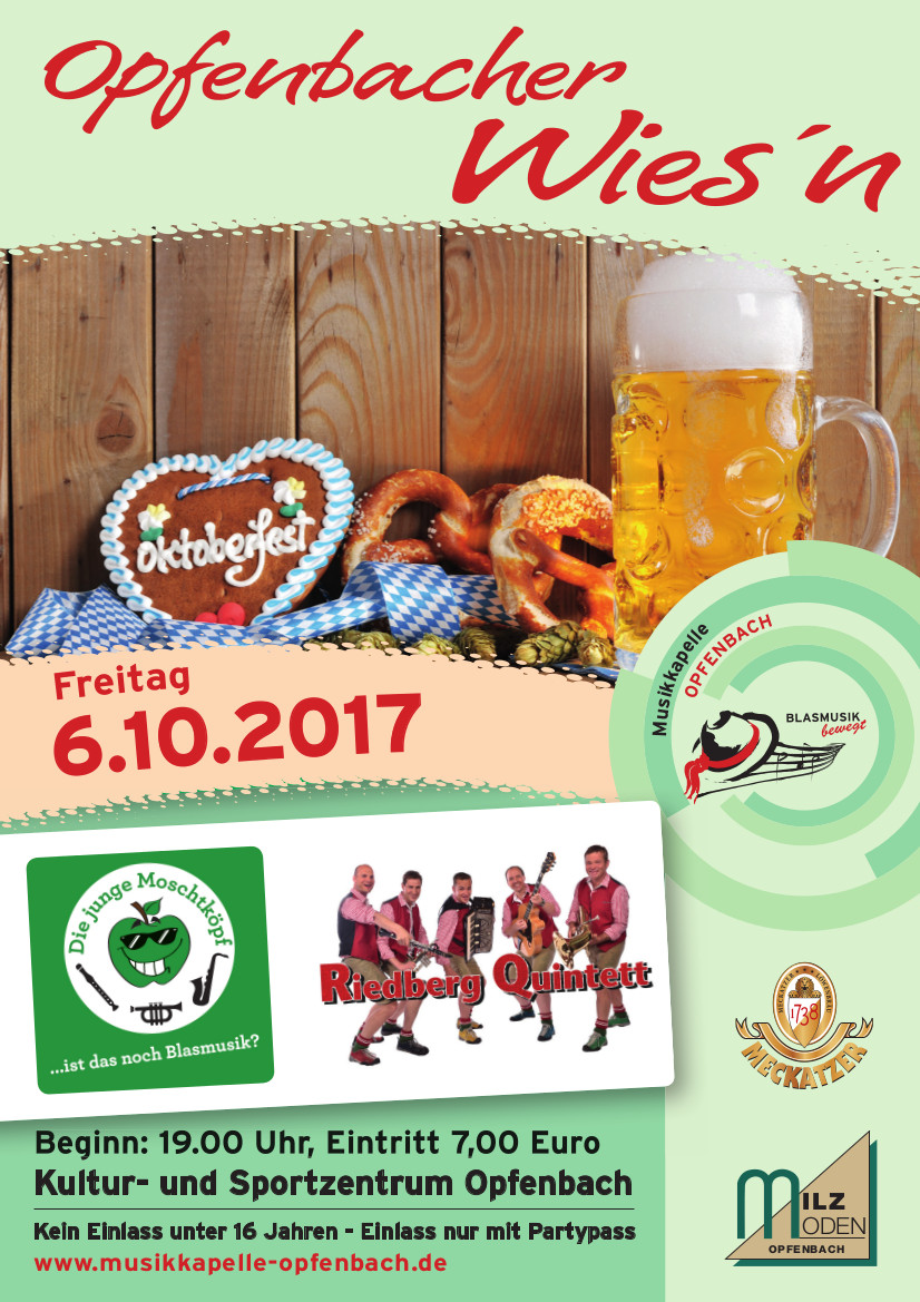 Plakat Opfenbacher Wiesn 2017